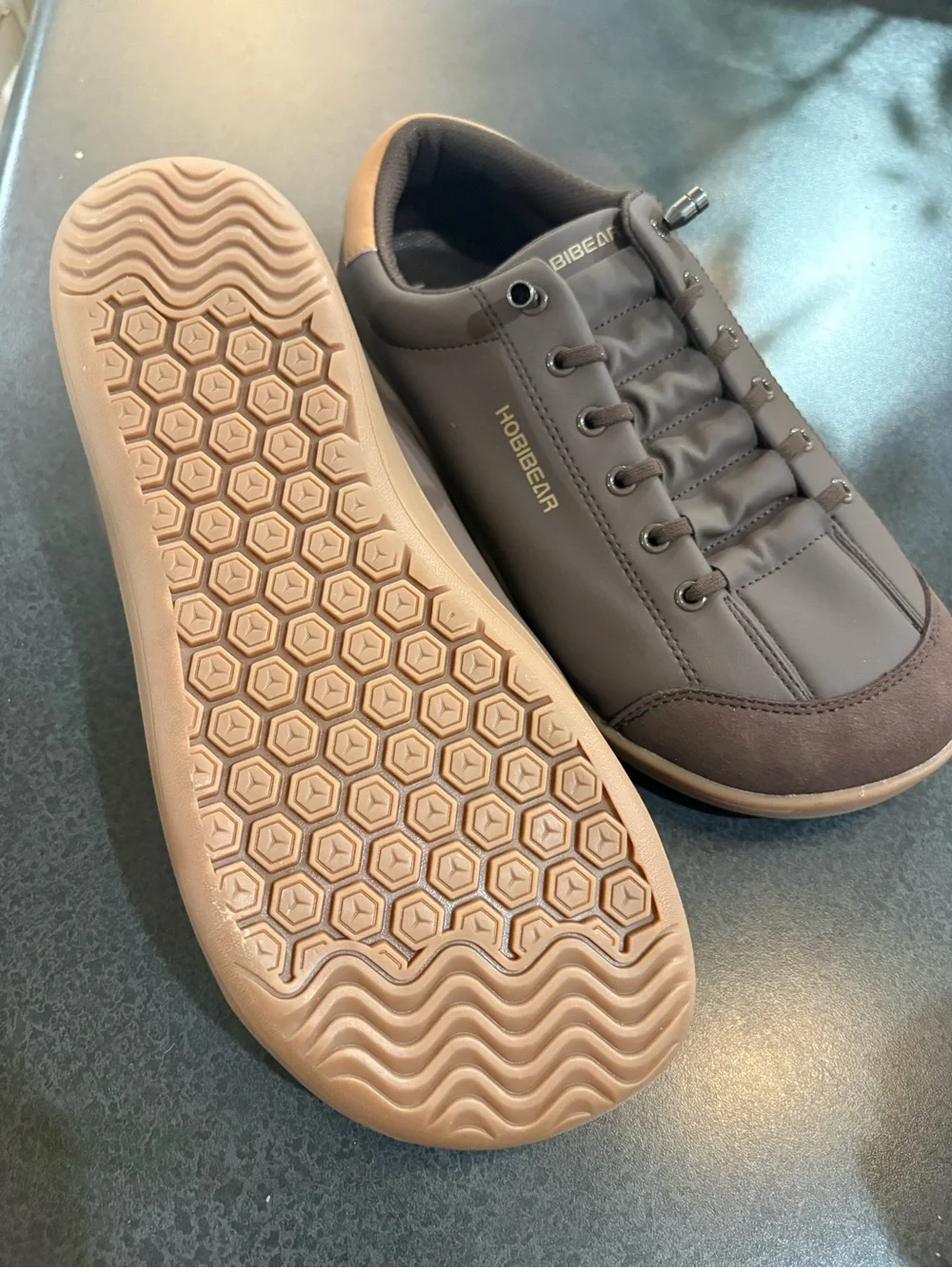 Hobibear Men's Brown Low-Profile Sneakers